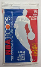 1989-90 NBA Hoops Sealed Wax Pack With Robert Parish on top
