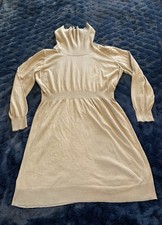 Talbots Women's Cowl Neck Sweater Dress Long Sleeve Size XXL