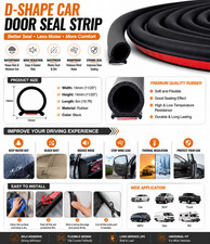 Universal Automotive Door Seal Strip D-shape Self-adhesive Weather Stripping for
