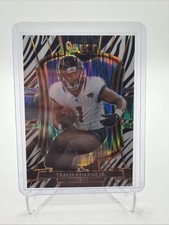 2025 Panini Select - Premier Level Travis Etienne #130 Zebra Prizm