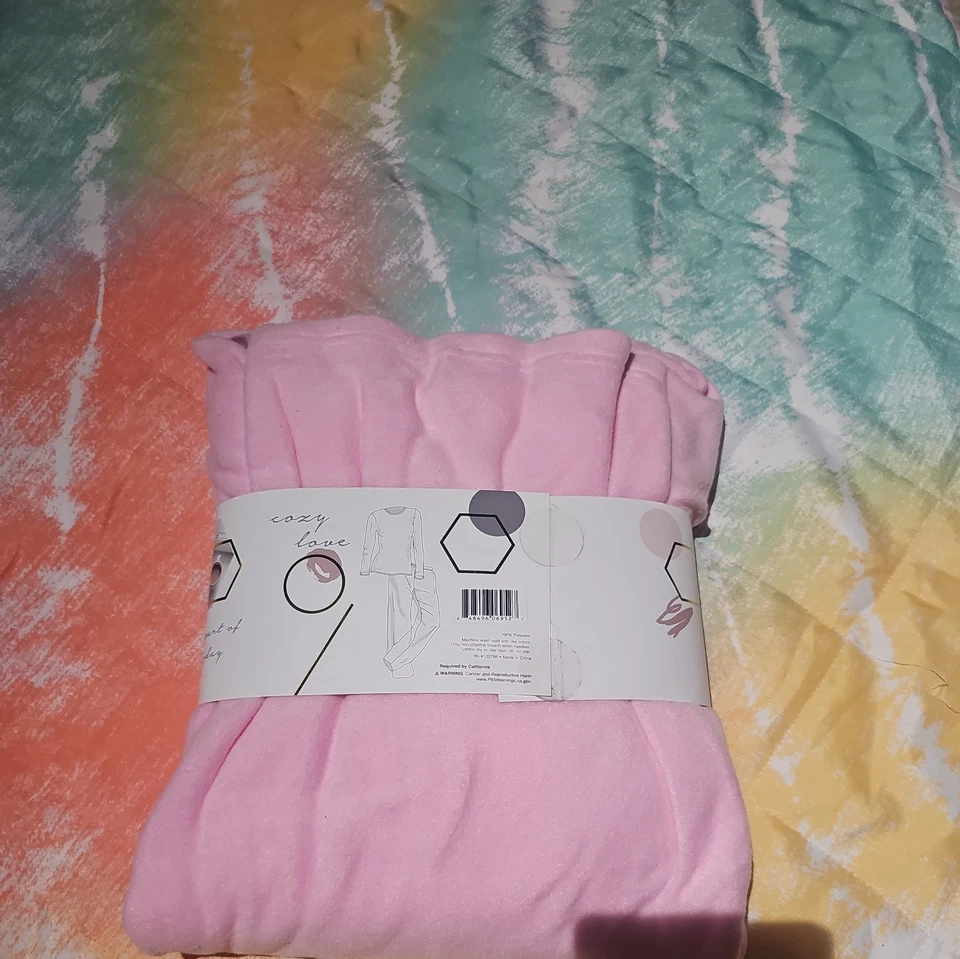 JUEGO DE PIJAMA COZY CRITTERS SUPERIOR SUAVIDAD ROSA 2 PIEZAS TALLA S(4-6) Foto 3 de 4