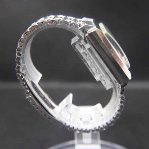 Rado Manhattan Watch Men's Vintage Automatic Silver Square Swiss 34mm Day Date - Picture 7 of 14