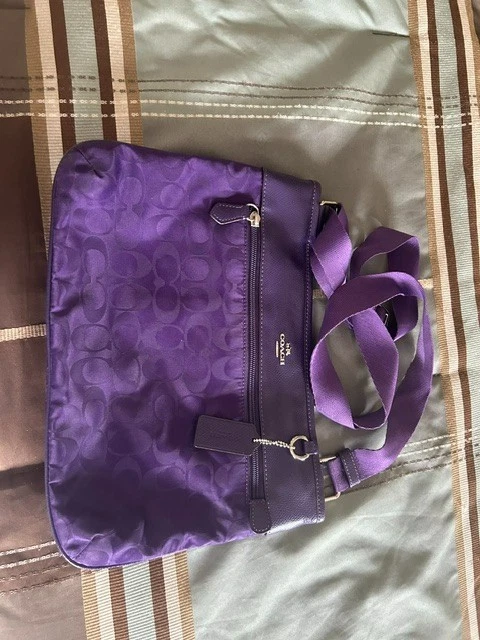 Coach Nylon Exterior Purple Bags & Handbags for Women for sale | eBay