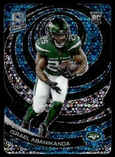 2023 Panini Spectra Neon Blue Die Cut Israel Abanikanda Rookie 07/50 New York