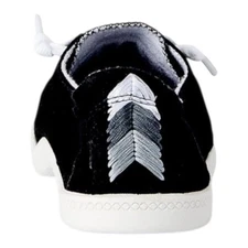 !MEDIUM WIDTH BLACK Time and Tru Women's Scrunch Back Slip-On Sneaker SZ various