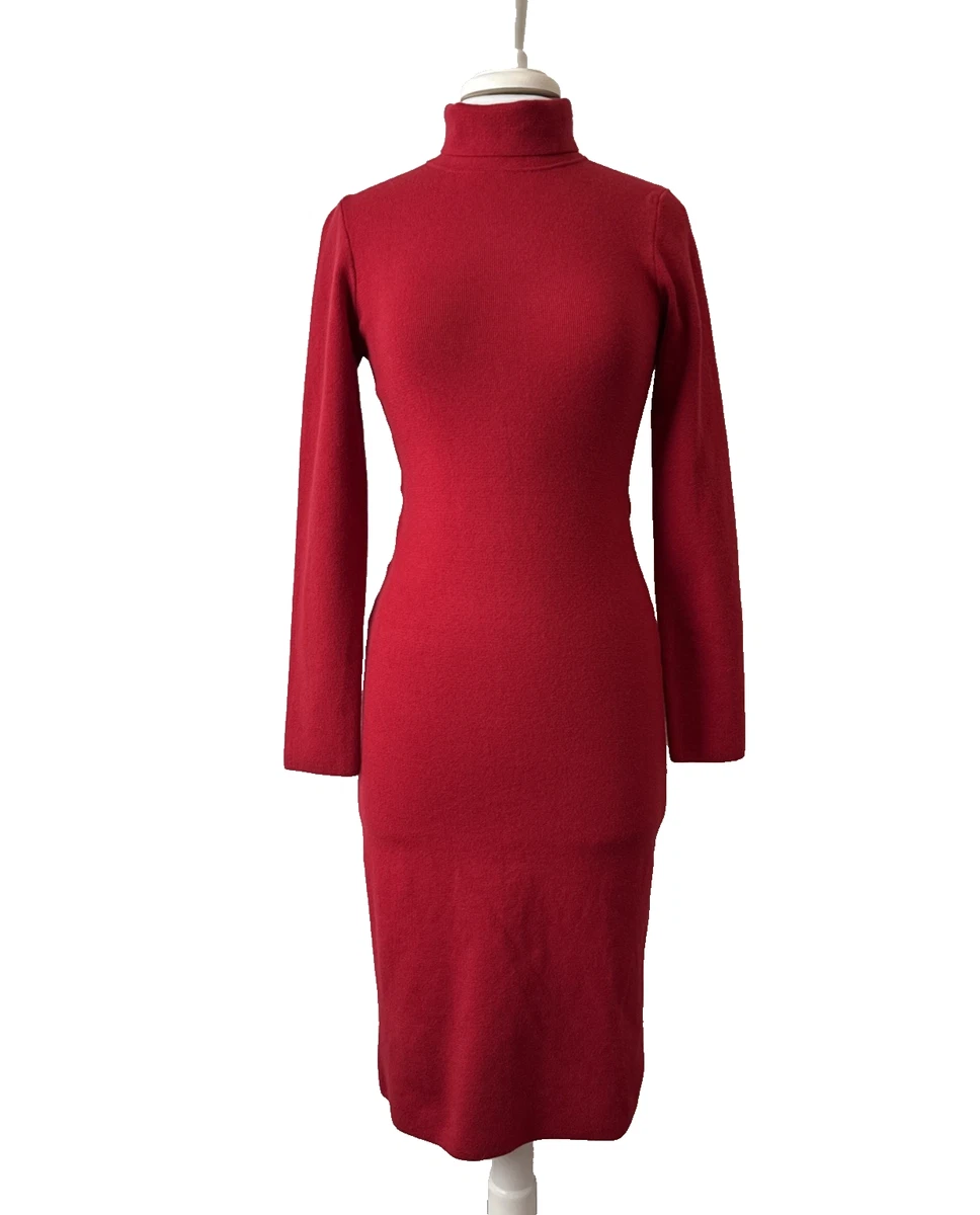open lace back dress Mirel - Long Turtleneck Cashmere Dress main image 1