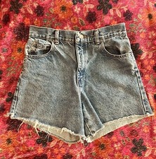 Vintage Denim High Waisted Shorts Jean Size 6 Unbranded Blue