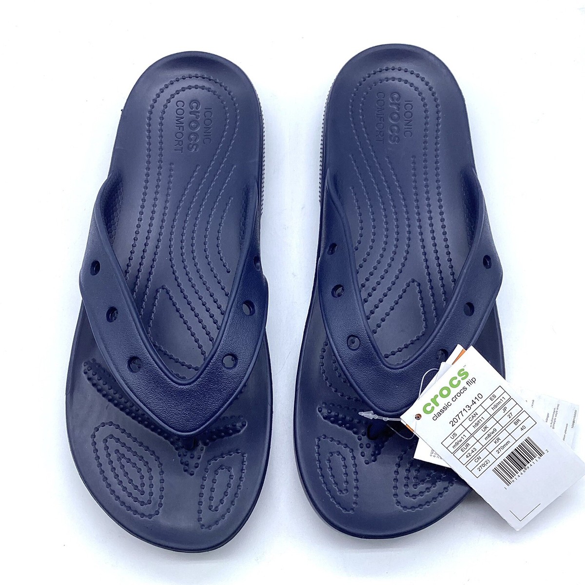 Crocs Classic All-Terrain Flip-Flop Navy Blue Sandals Men’s 9/Women’s 11 Amazon.com | Crocs Classic All-Terrain Sandal (Little Kid  main image 2