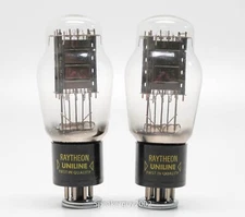 Matched Pair Raytheon 6B4G Vacuum Tubes / KT3
