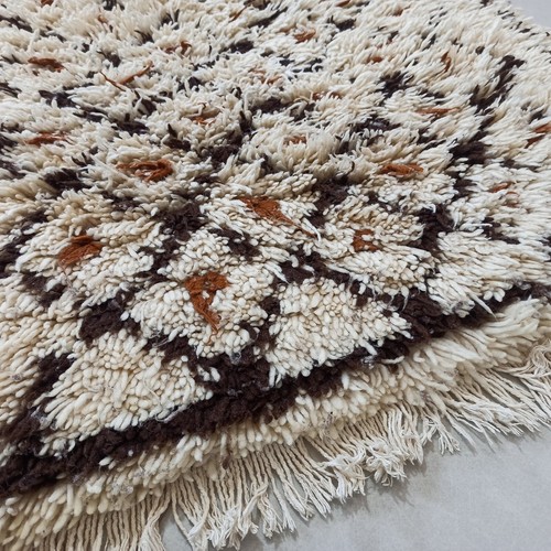 Vintage Moroccan Rug Tribal Azilal Rug Handmade Area Kilim Carpet Berber Wool - Picture 20 of 24