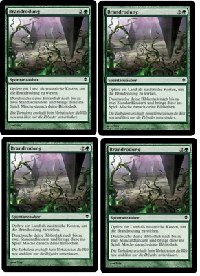 TOP  4 x Brandrodung / Harrow  - ZENDIKAR -  deutsch  ** Playset **  Landfall
