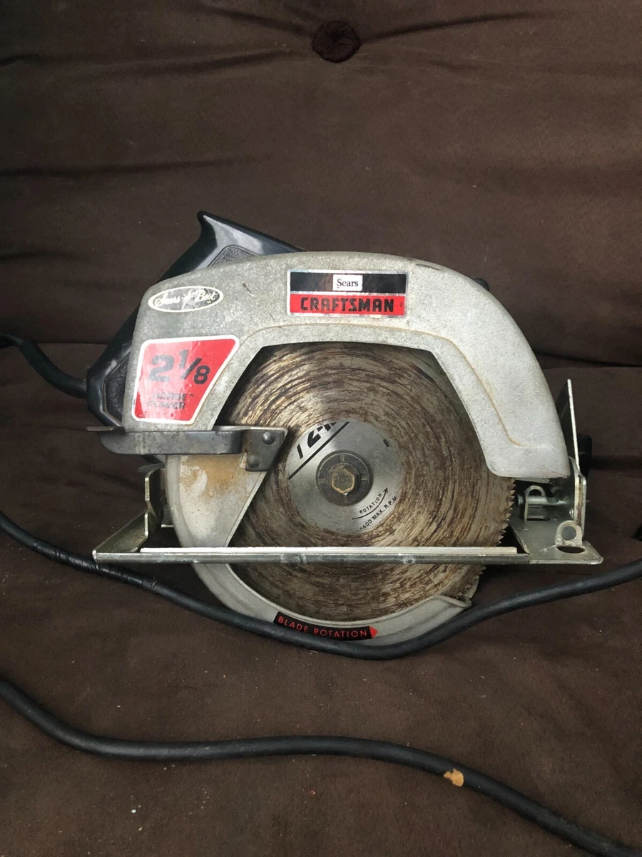 VINTAGE Sears Craftsman Circular Saw 2 1 8 Horsepower 7 1 2