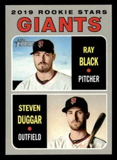 Steven Duggar / Ray Black Rookie 2019 Topps Heritage  Card #267 Giants