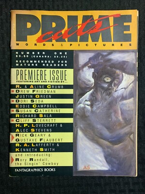 1987 PRIME CUTS Magazine #1 FN 6.0 Fantagraphics / R Crumb and Richard Sala