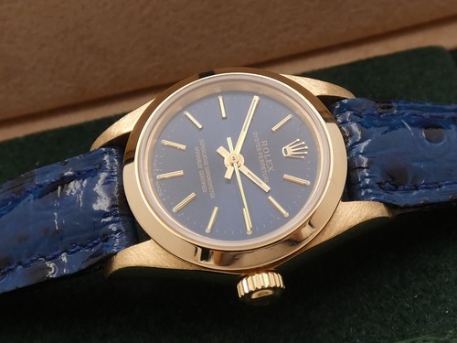 ROLEX OYSTER PERPETUAL LADY 76188 ORO MASSICCIO 18 KT ANNO 1999 AUTOMATICO WATCH - Foto 8 di 13