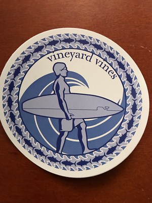 New Vineyard Vines Surfer Surfboard Sticker Laptop Yeti Car Decal