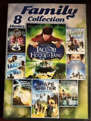 8 Movie Family Collection (DVD, 2012, 2 Discs) Shrunken City, Secret Kingdom