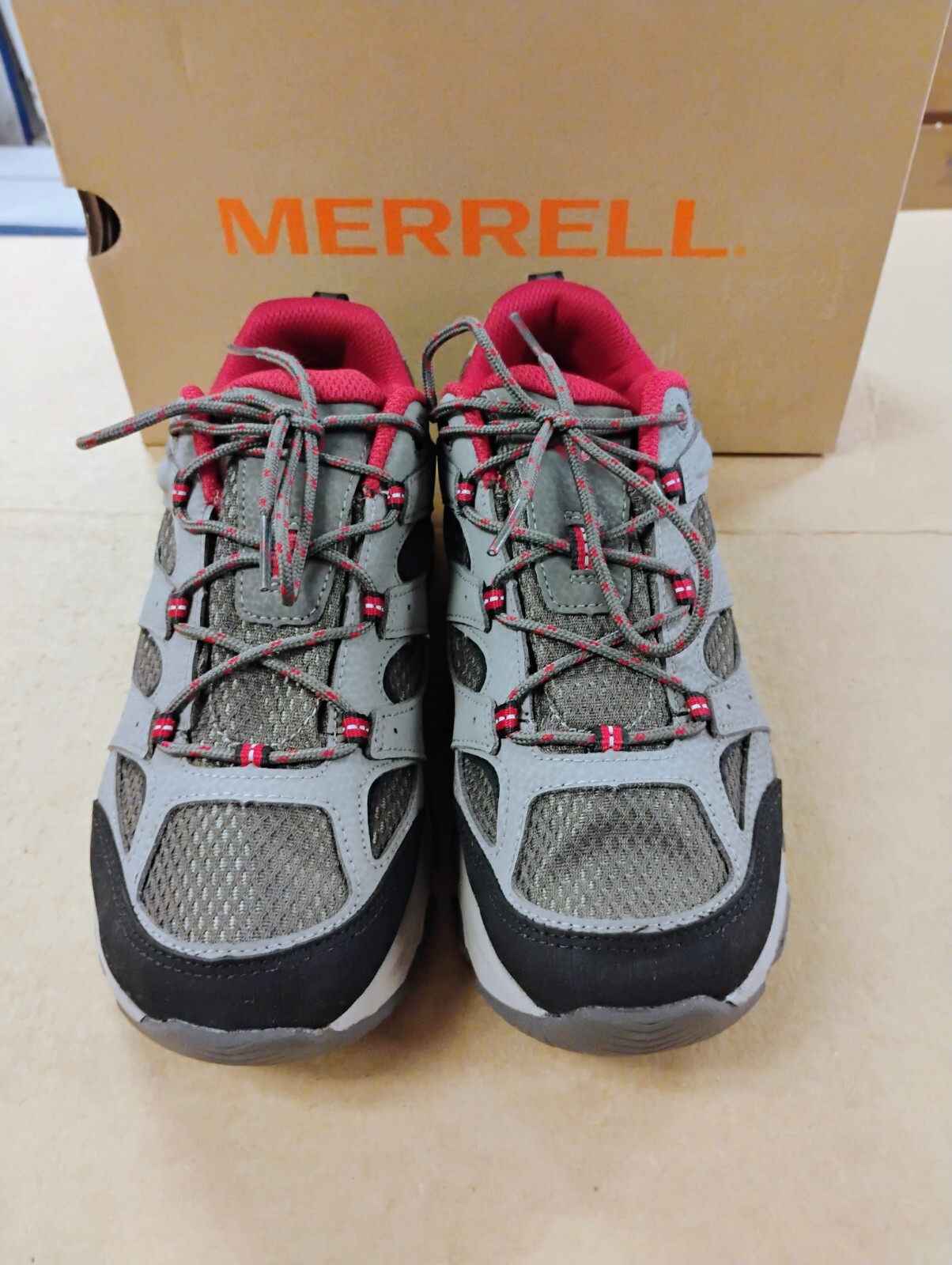 Scarpe da trekking MERRELL Big Kids Youth MOAB 2 basse rosse boulder ragazzi taglia 6 MK265705
