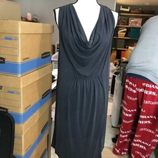 Women's Dk Navy Maeve cowl neck Knit sleeveless dress Size M