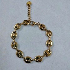 Mode bracelet maille grain de café  en acier inoxydable doré neuf 