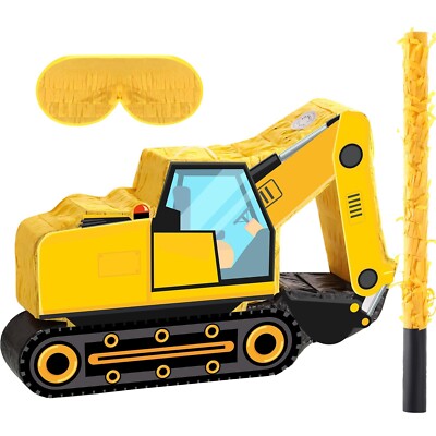 Construction Dump Truck Piñata Construction Piñata with Blindfold and 