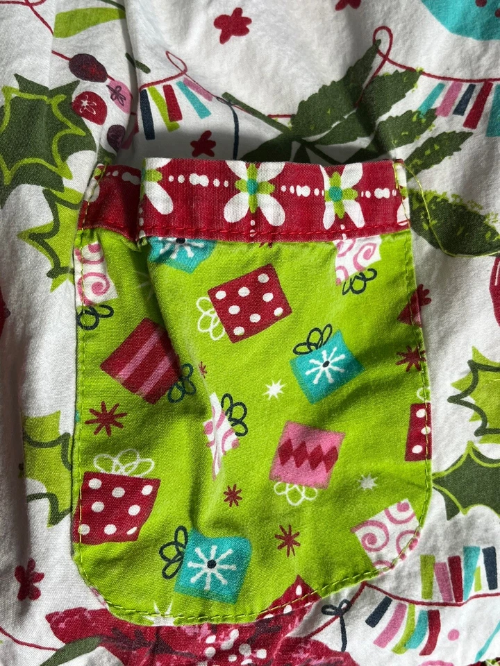 Vestido de Navidad para niñas JELLY THE PUG talla 5 caprichoso volante algodón jersey Foto 4 de 4