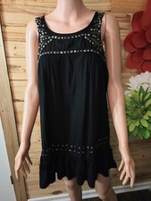 Nine West Jeans Womens Tunic Black Studded Small Dress/Top