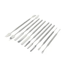 Cynamed Stainless Steel Spatula Wax & Clay Sculpting Tool Carver Dental Pick Set
