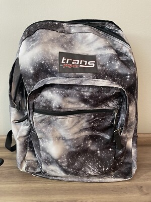 Trans By Jansport Backpack Book Bag w/Computer Sleeve Black  display picture 2