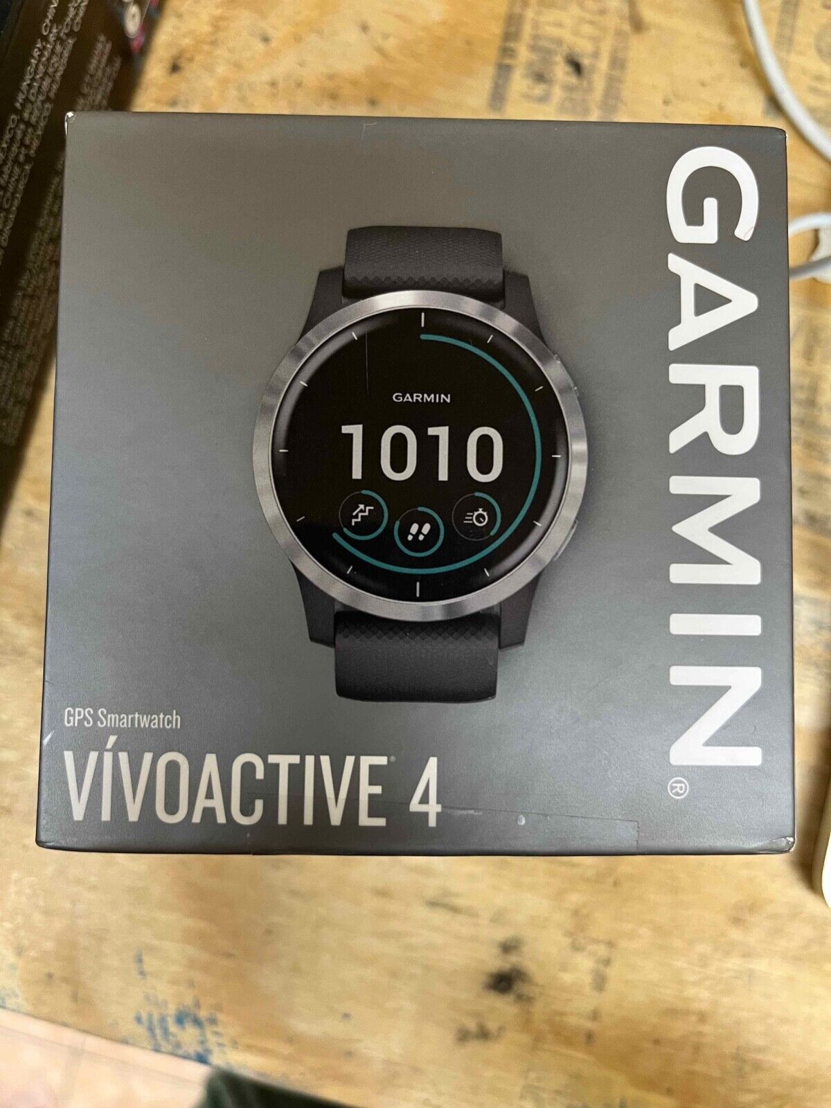  Garmin vivoactive 4 GPS Smart Watch in Slate Stainless Steel  Bezel with Black Case and Silicone Band (Renewed) : Electronics