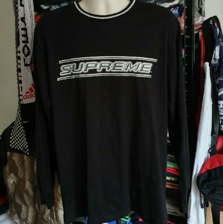 SS18 Supreme Bevel L/S Top black size XL long sleeve | eBay