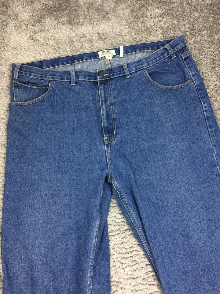 Duke Straight Leg Jeans Mens Size 46x32 Blue Dark Wash Denim Straight Leg - Image 2 of 4