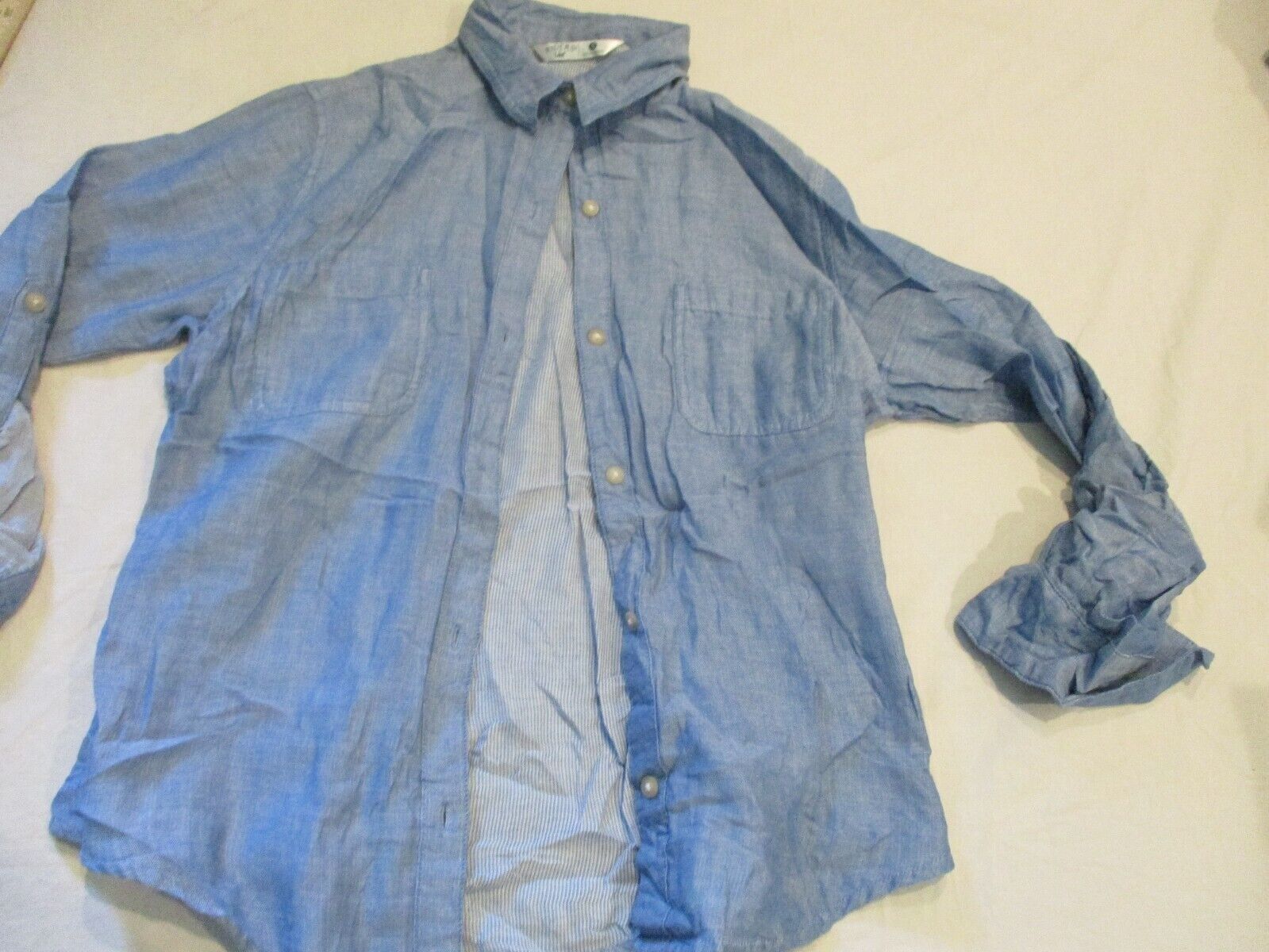 Lee Women's Blue Riders Button-Up Shirt Size S