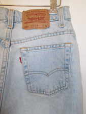 VTG Levi's 551 Relaxed Fit Tapered Leg Denim Mom Jeans Women's 8 Made in USA