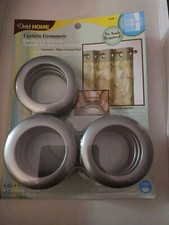 Curtain Grommets 1-9/16" Inner Diameter Plastic 8/Pkg Pewter