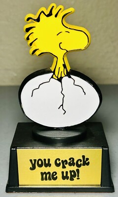 Vintage 1965 Peanuts Snoopy WOODSTOCK “You Crack Me Up” Aviva