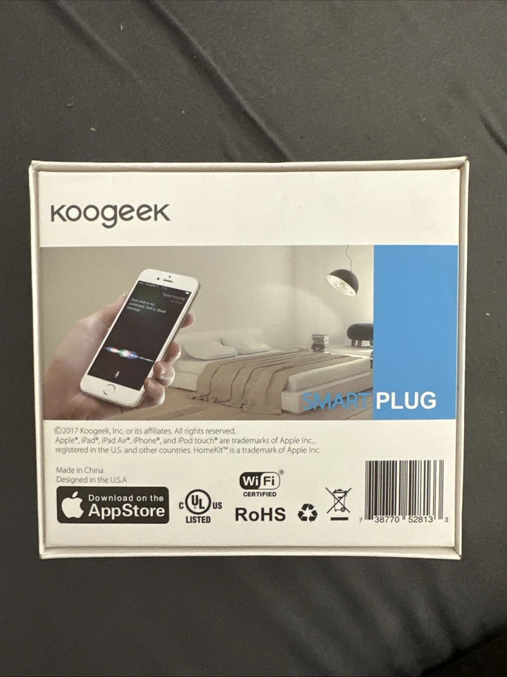 Enchufe inteligente Koogeek P1 toma WiFi Apple Foto 2 de 3