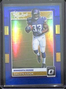 2017 Donruss Optic The Rookies Blue Prizm #13 Dalvin Cook No 67 of 149