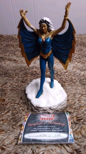 2006 Corgi STORM X-Men Marvel Heroes Hand Painted Metal Statue 1:12 Limited COA