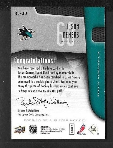 SAN JOSE SHARKS AUTOGRAPH JERSEY NHL HOCKEY CARD SEE LIST - Picture 5 of 32
