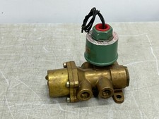 ASCO 8344 73 120Vac Coil Solenoid 4-way Piston Poppet Valve 3/8" in