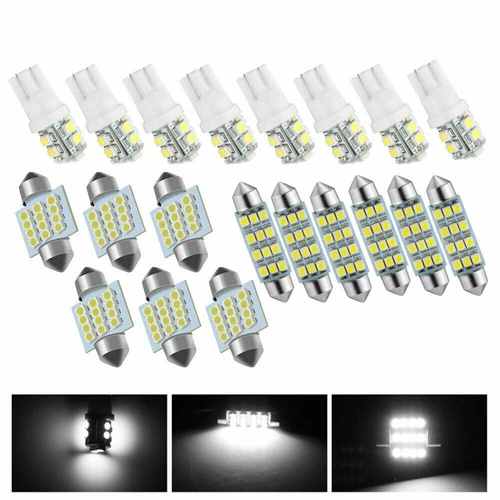 20Pcs 31MM Festoon DE3175 LED Map/Dome Interior Light Bulbs 6000K White - Foto 2 di 16