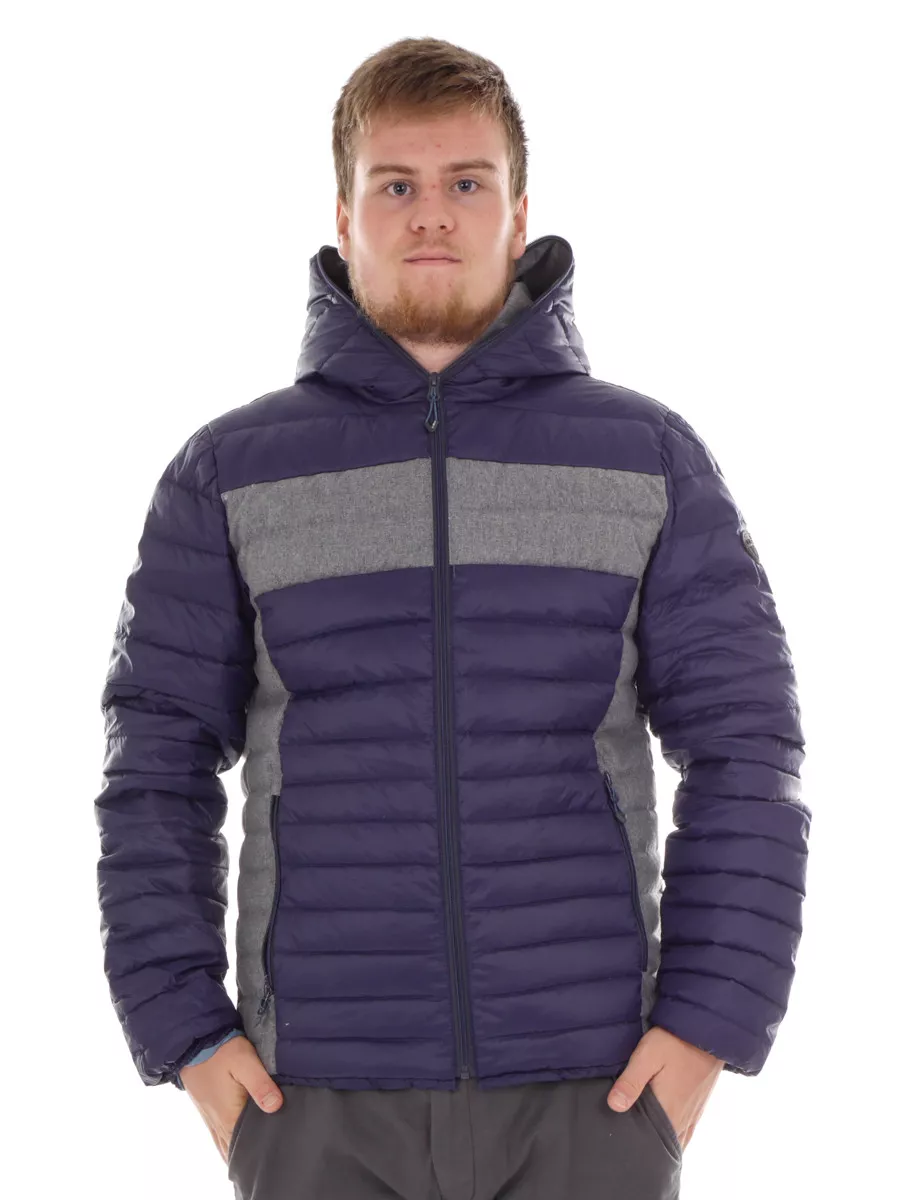CMP down Jacket Functional Jacket Quilted Jacket Blau Teflon