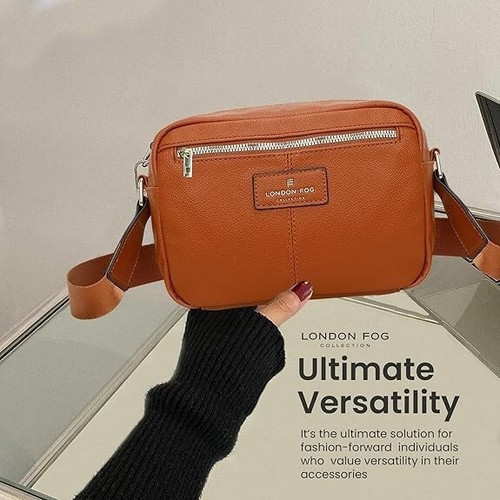 LONDON FOG tote, borsa a tracolla e portafoglio set 3 pezzi borsa moda ecopelle - Foto 5 di 6