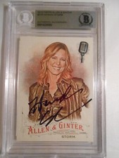 Hannah Storm 2016 Allen & Ginter #216 Signed Auto Autograph Beckett BAS Slabbed