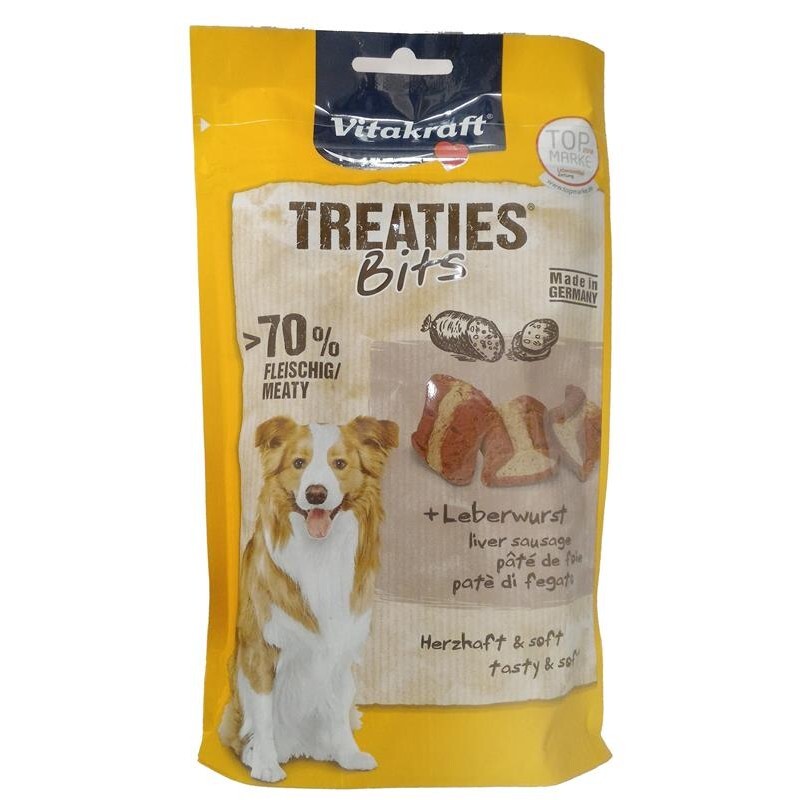 TRATIES BITS PATE DI FEGATO SNACK PER CANI 120 GR