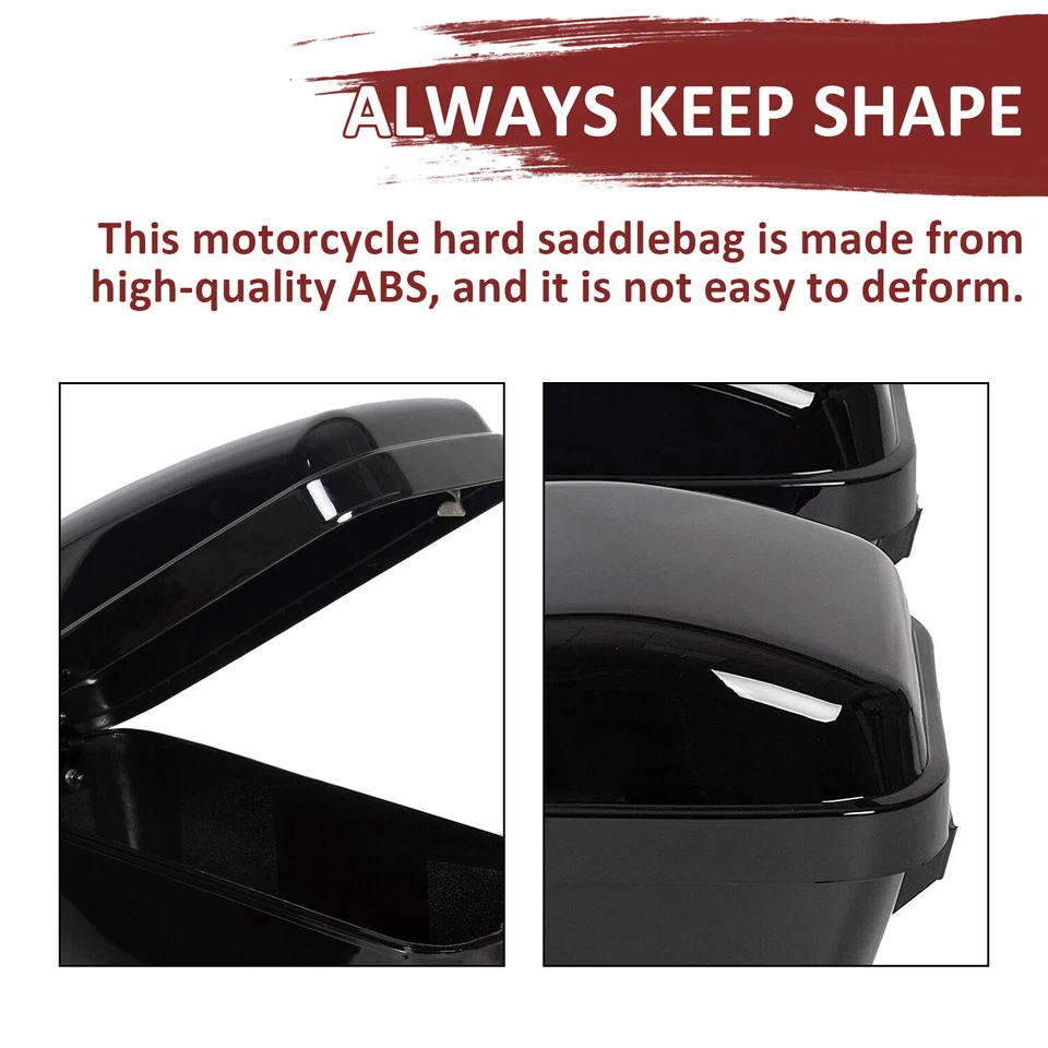 Motorcycle Hard Saddlebag Saddle Bag For Honda Shadow Phantom Spirit 750 RS 750 - Image 4 of 4