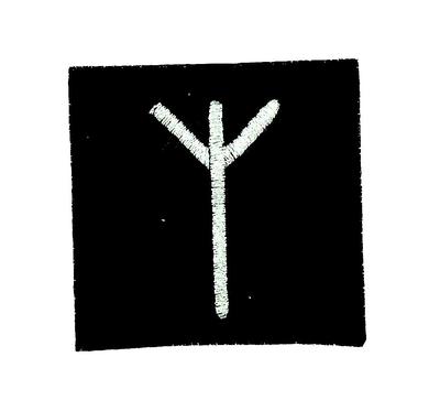 Patch patches  backpack odin viking witchcraft runes alphabet letter elk sedge