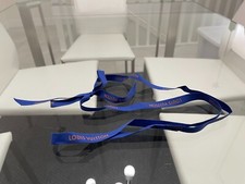 LOUIS VUITTON Blue Monogram Ribbon 41" w/ Bow