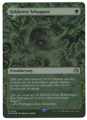FOIL  Gehärtete Schuppen / Hardened Scales  - WILDS ELDRAINE -  deutsch  (nm +)
